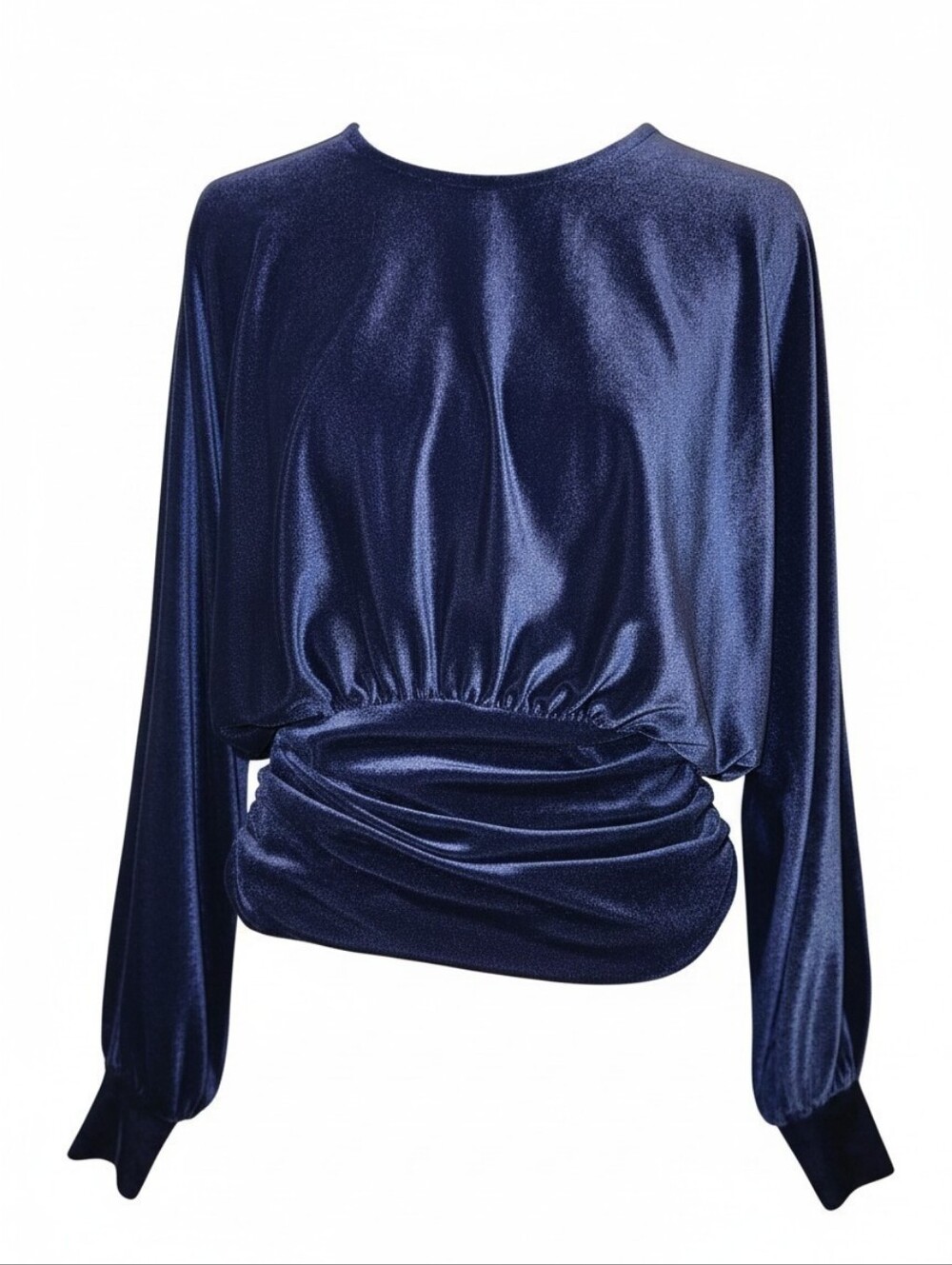 Express Navy Velvet Sweater XS